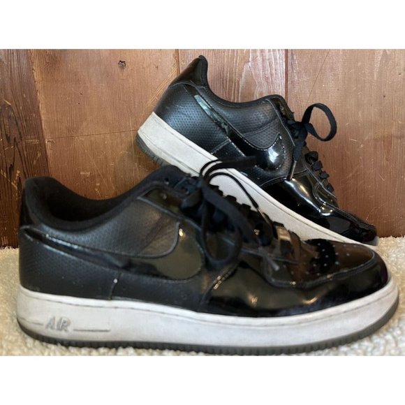 Nike Air Force 1 ’07 Low Men’s Size 11 Black Silver 2010 Release 315122-010 - Picture 1 of 9
